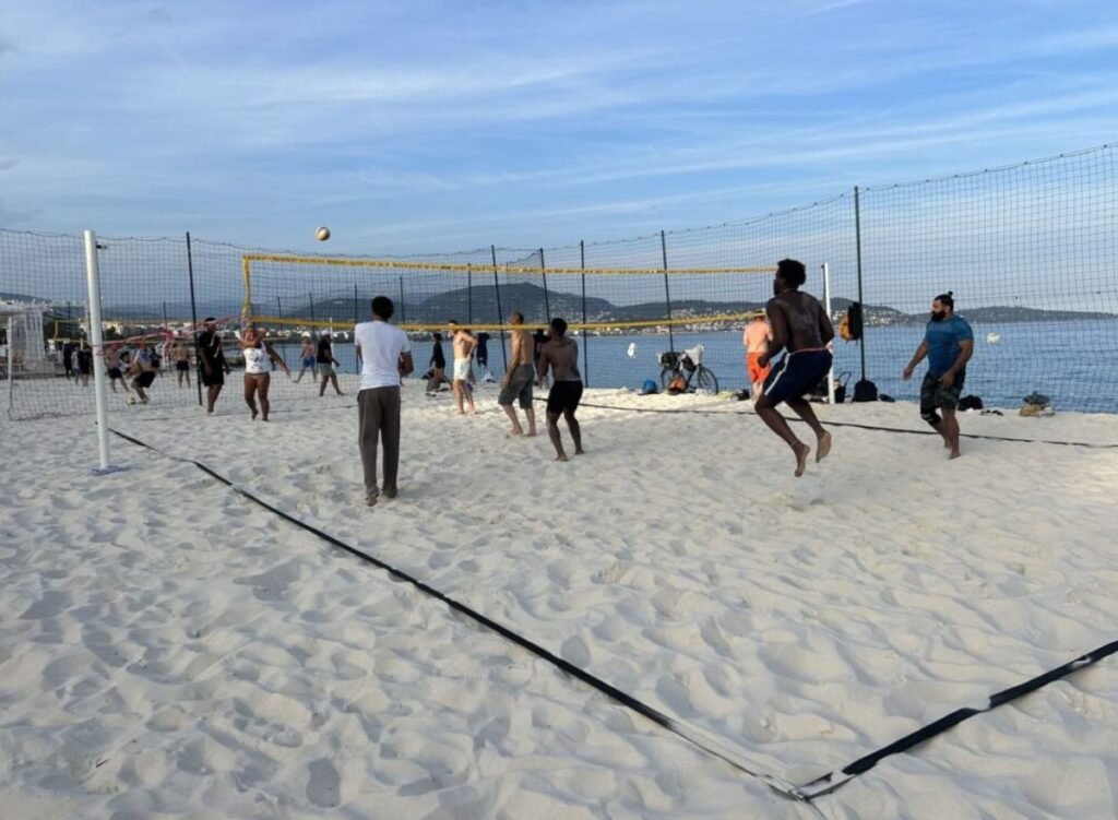 One of the best parts of beach volleyball is the atmosphere surrounding the game.